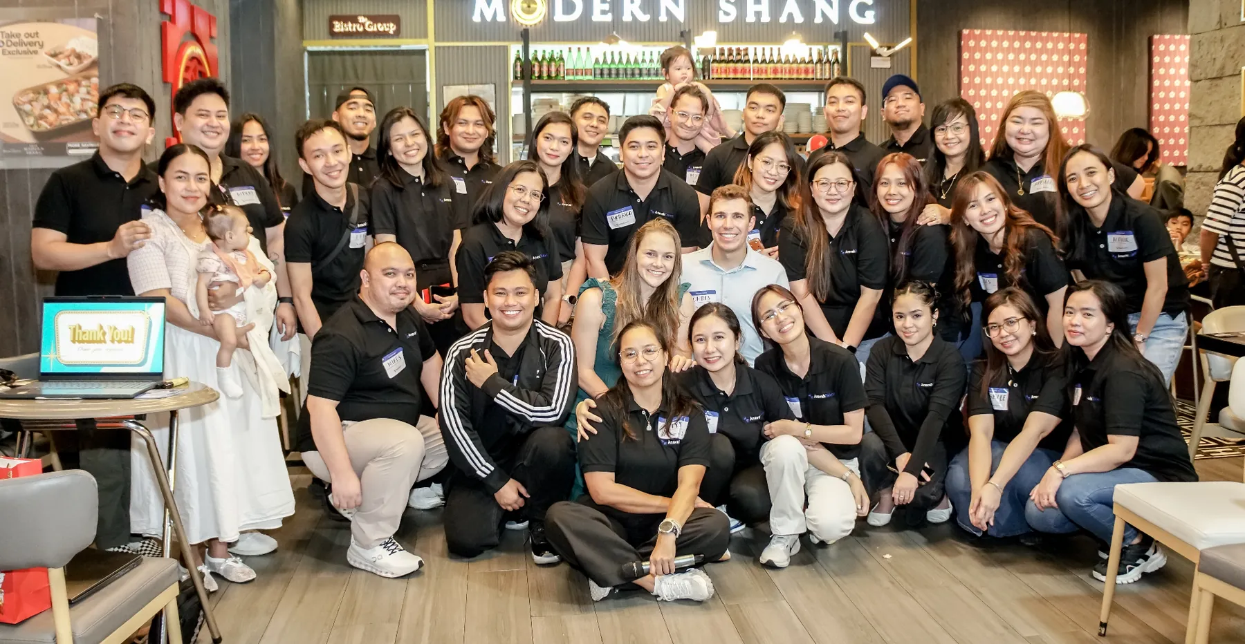 The Anavah Talent team gathered together at a company event